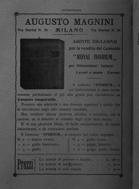 La stomatologia periodico mensile