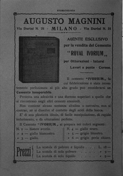 La stomatologia periodico mensile