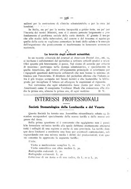 La stomatologia periodico mensile