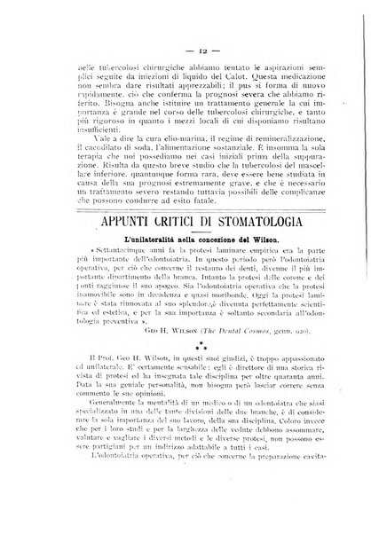 La stomatologia periodico mensile