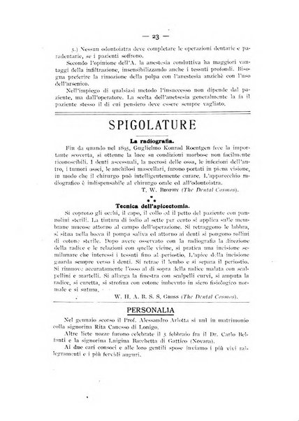 La stomatologia periodico mensile