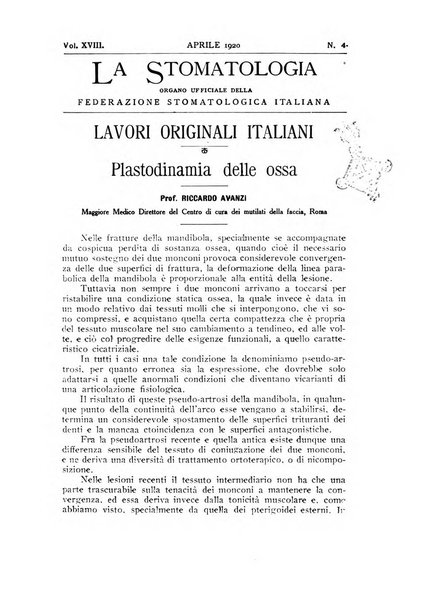 La stomatologia periodico mensile