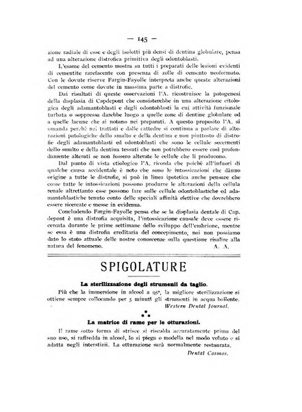 La stomatologia periodico mensile