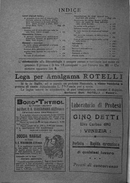 La stomatologia periodico mensile