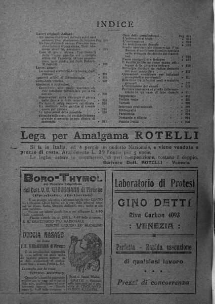 La stomatologia periodico mensile