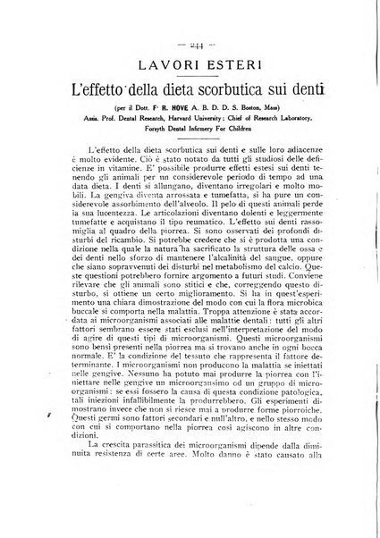 La stomatologia periodico mensile