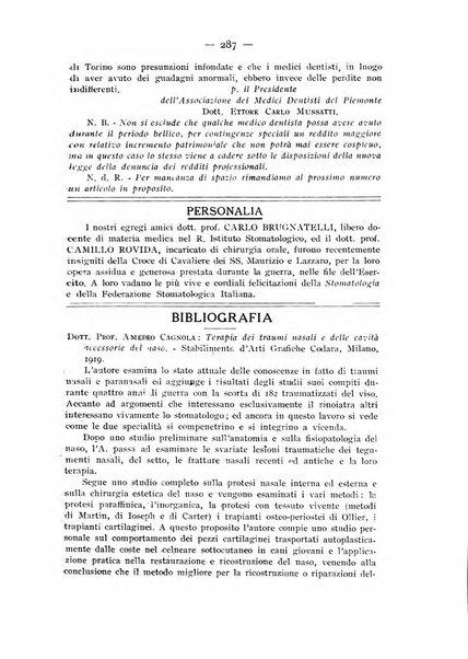 La stomatologia periodico mensile