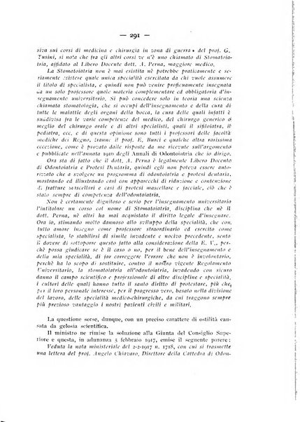 La stomatologia periodico mensile