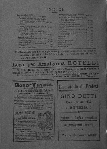 La stomatologia periodico mensile