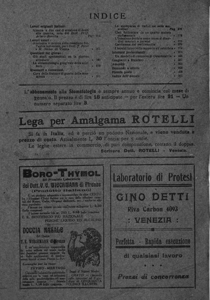 La stomatologia periodico mensile