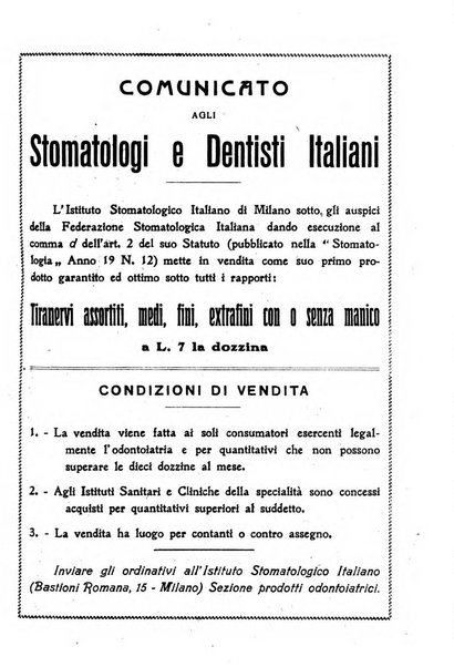 La stomatologia periodico mensile