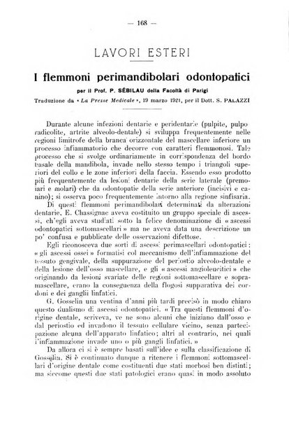 La stomatologia periodico mensile