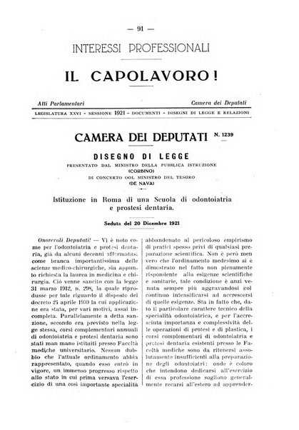 La stomatologia periodico mensile