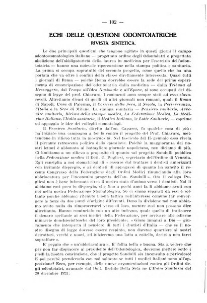 La stomatologia periodico mensile