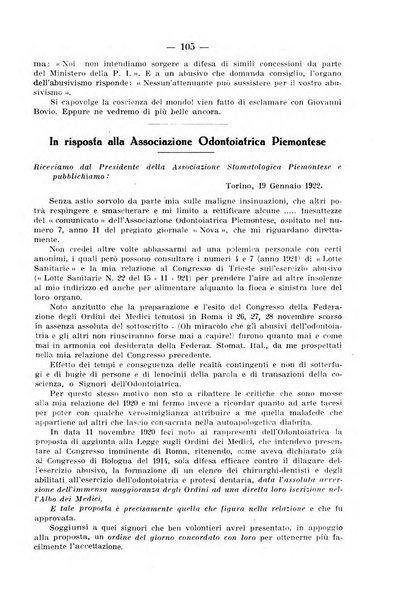 La stomatologia periodico mensile