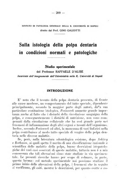 La stomatologia periodico mensile