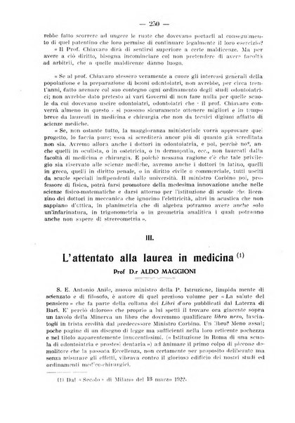 La stomatologia periodico mensile