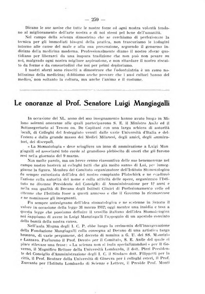 La stomatologia periodico mensile