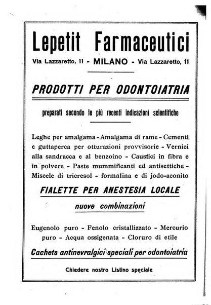 La stomatologia periodico mensile