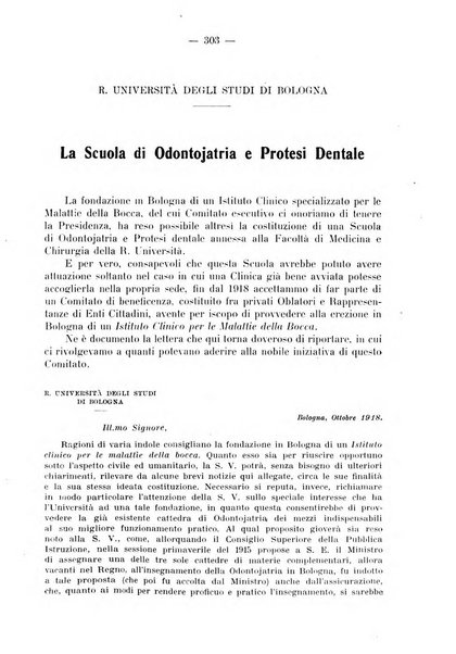 La stomatologia periodico mensile