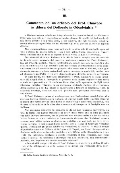 La stomatologia periodico mensile