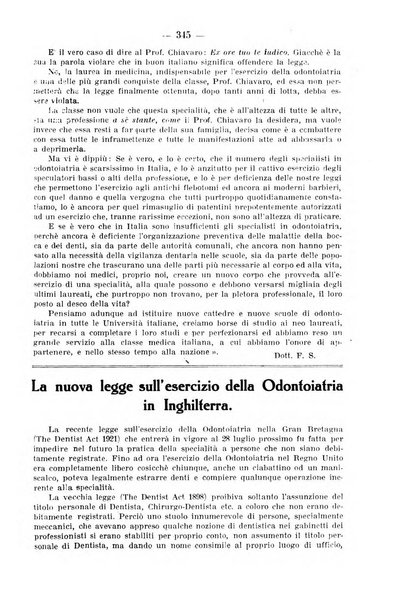 La stomatologia periodico mensile