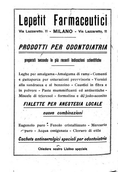 La stomatologia periodico mensile