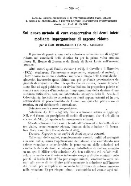 La stomatologia periodico mensile