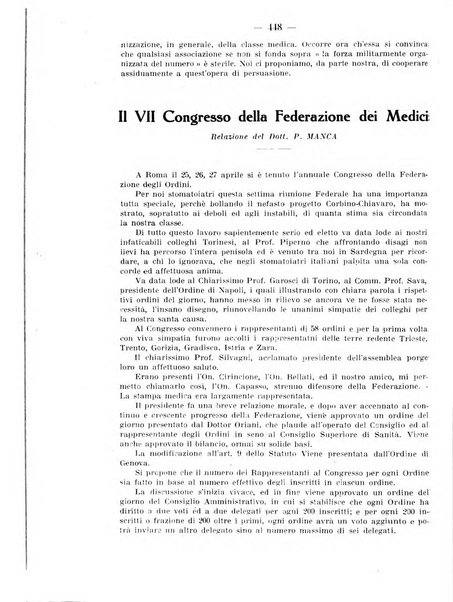 La stomatologia periodico mensile