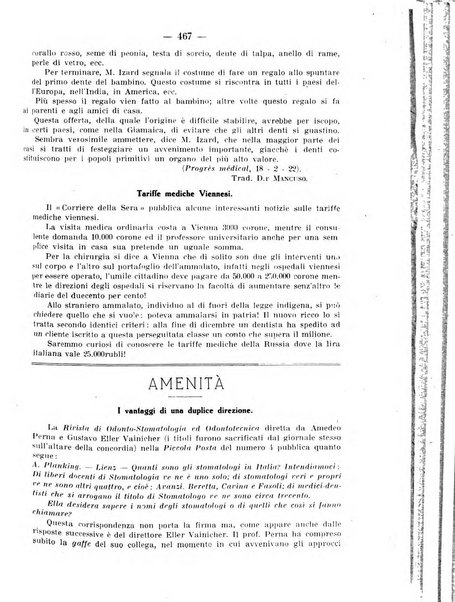 La stomatologia periodico mensile