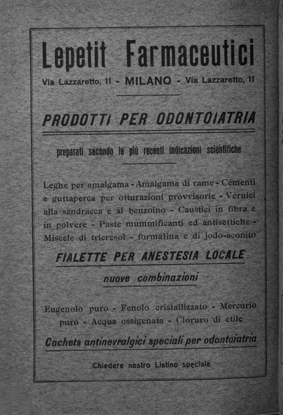 La stomatologia periodico mensile