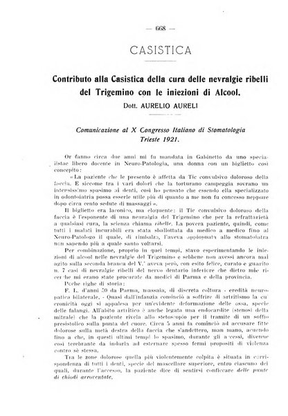 La stomatologia periodico mensile