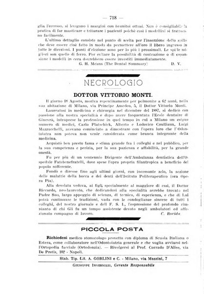 La stomatologia periodico mensile