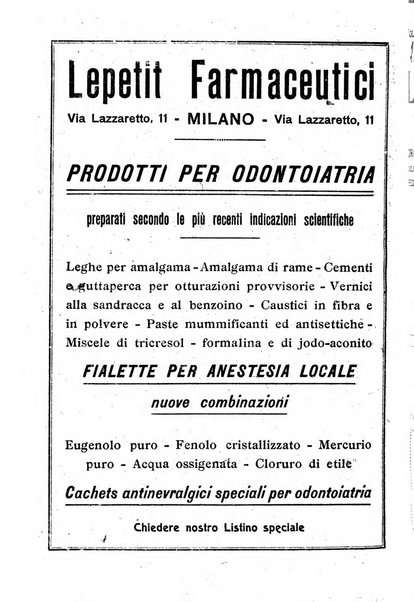 La stomatologia periodico mensile