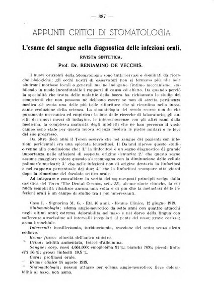 La stomatologia periodico mensile