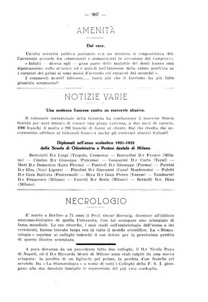 La stomatologia periodico mensile