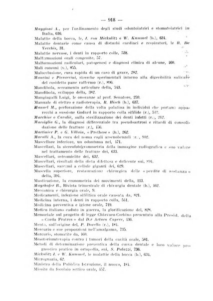 La stomatologia periodico mensile