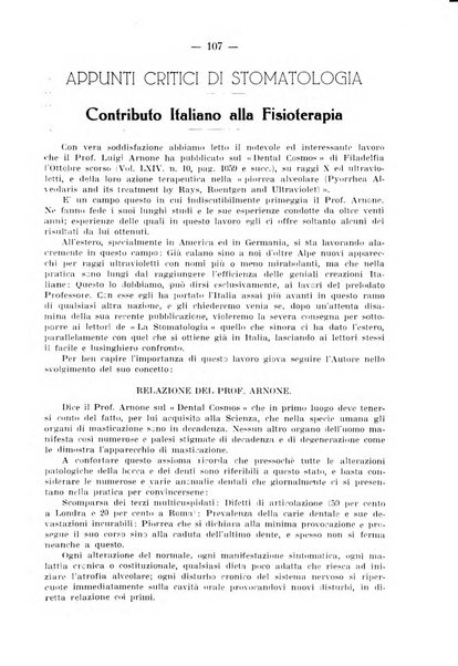 La stomatologia periodico mensile