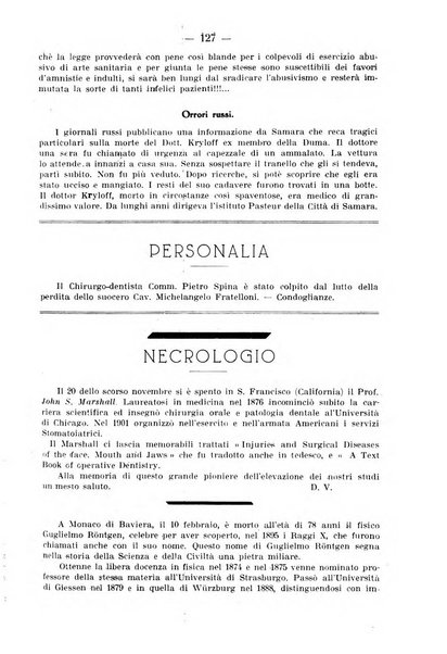 La stomatologia periodico mensile