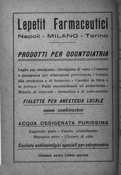 La stomatologia periodico mensile