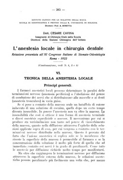 La stomatologia periodico mensile