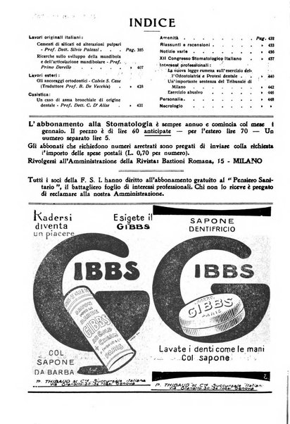 La stomatologia periodico mensile