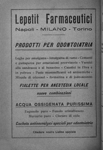 La stomatologia periodico mensile