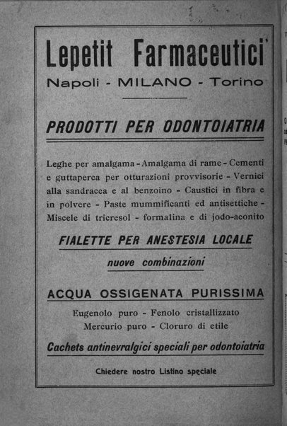 La stomatologia periodico mensile