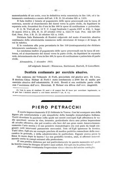 La stomatologia periodico mensile