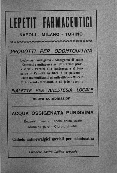 La stomatologia periodico mensile