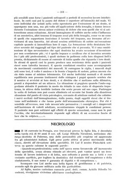 La stomatologia periodico mensile