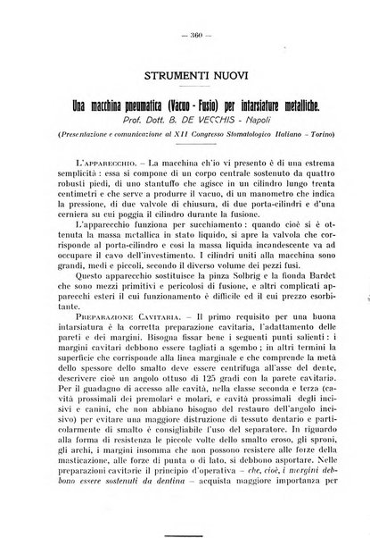 La stomatologia periodico mensile