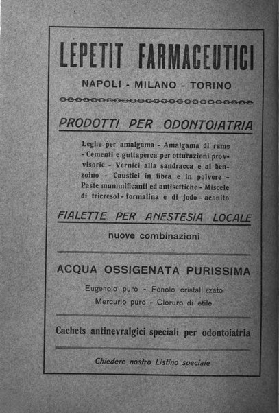 La stomatologia periodico mensile