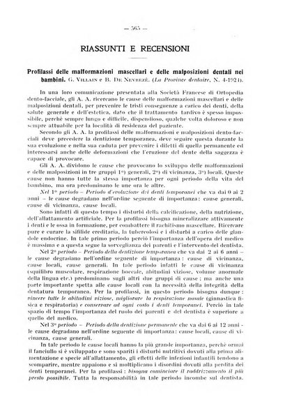 La stomatologia periodico mensile